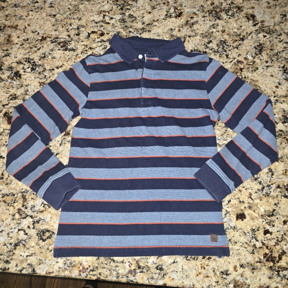 Janie and Jack Long Sleeve Polo Shirt Size 8